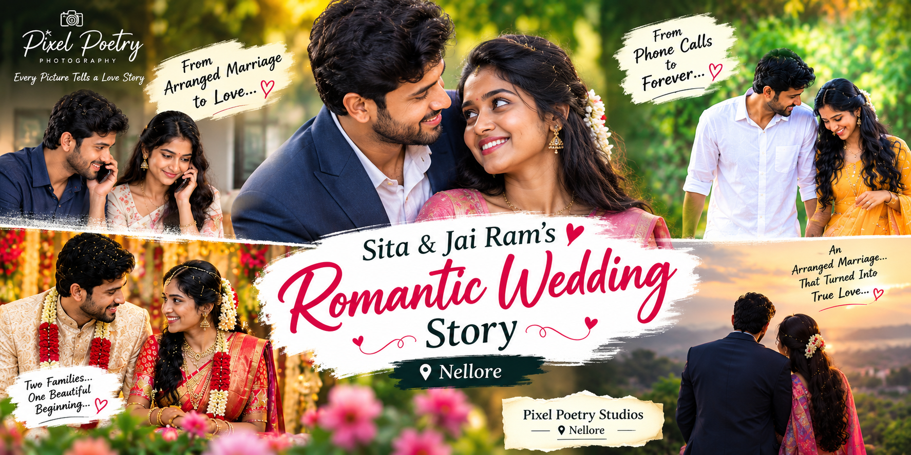 Sita and Jai Ram’s Romantic Wedding Story in Nellore - Pixel Poetry